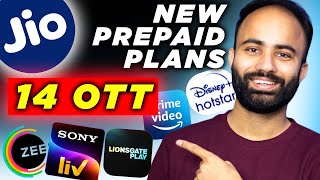 Jio Announced New Prepaid Plans With 14 OTT Apps Value for Money [upl. by Ilrahs710]