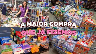 COMPRAS DO MÊS NO ATACADÃO  DEU MAIS DE DOIS CARRINHOS DE TANTA COISA QUE COMPRAMOS 😱 [upl. by Brenda]