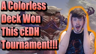 Colorless Deck Wins cEDH Tournament  Crazy Top 16 [upl. by Silloc245]