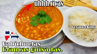 🥑 habichuelas blanca guisadas como hacer habichuelas blancas dominicanas guisadas facil de hacer🥑 [upl. by Nitsyrc204]