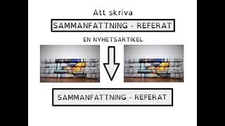 How to Learn Swedish  Att skriva SAMMANFATTNING  REFERAT [upl. by Oliver343]