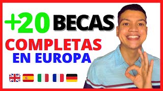 ✅20 Becas para Latinoamericanos ESTUDIAR EN EL EXTRANJERO l Beca en EUROPA [upl. by Oiliduab122]