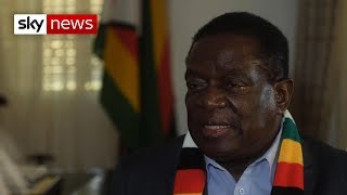 Zimbabwes Emmerson Mnangagwa says he wants to be the peoples leader [upl. by Gibeon]