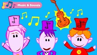 Learn Musical Instruments with The Notekins  1 Hour Compilation  Classical Music for Babies [upl. by Nali]