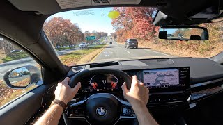 2024 BMW 530i xDrive  POV Test Drive  060 [upl. by Utir]