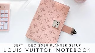 Louis Vuitton Agenda Setup Paul Notebook Cover Sept to Dec 2020 lvagenda paulnotebookcover [upl. by Atnoid684]