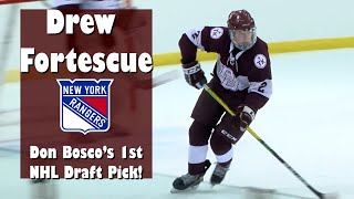 Drew Fortescue  2023 NHL Draft  3rd Round Pick by NY Rangers  HS Highlights at Don Bosco [upl. by Atteloiv32]