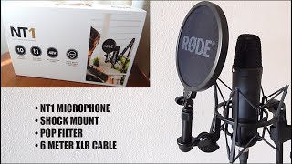 RØDE NT1 Microphone Kit 🎤 Unboxing Setup amp Review [upl. by Lillywhite]