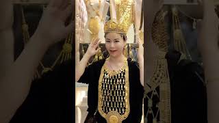 Showcasing Exotic Gold Ornaments at Dubais Gold Souq [upl. by Anerom877]