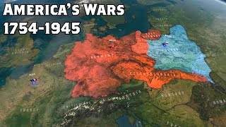 Americas Wars 17541945 Animated Battle Map [upl. by Florian]