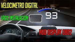 COMO INSTALAR UN HUD DISPLAY OBD2 VELOCIMETRO DIGITAL [upl. by Ivatts]