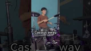 Cassius  foals bateria drums musica drumcover shorts [upl. by Arnulfo18]