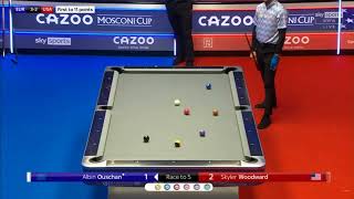 Albin Ouschan MONSTER Break  2021 Cazoo Mosconi Cup [upl. by Marney]