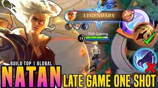 NEW META NATAN BEST BUILD AND EMBLEM TO ABUSE THIS SEASON  BUILD TOP GLOBAL NATAN 2024  MLBB [upl. by Gardel834]