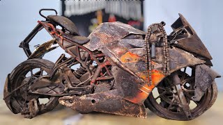 KTM RC 200 restoration  Restored KTM rc200 Sport Motorcycle  Old Bike Restoration [upl. by Thar]