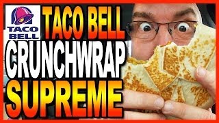 Taco Bell  Crunchwrap Supreme Taste Test [upl. by Simsar298]