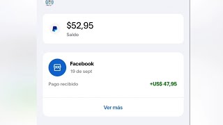 pago de Facebook recibido a PayPal despues de cambiar cuenta bancaria en Facebook meta [upl. by Riggins524]