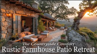 Countryside Comfort A Rustic Farmhouse Patio Retreat [upl. by Wake]