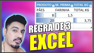 COMO FAZER REGRA DE 3 ATUALIZADO NO EXCEL [upl. by Pratt]