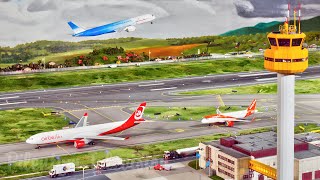 Model Airport Diorama  The World of Aviation with Moving Planes and Aircraft at Miniatur Wunderland [upl. by Duahsar]