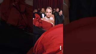 Is this the best dress toss of all time 🤩 caradelevingne oscars livefrome bts [upl. by Garson]