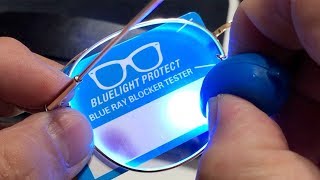 Testing Blue Light Blocking Eyeglasses [upl. by Seton]