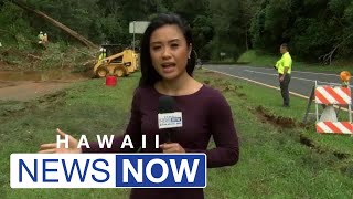 State crews continue slope assessment following Pali Highway landslide [upl. by Teragramyram648]