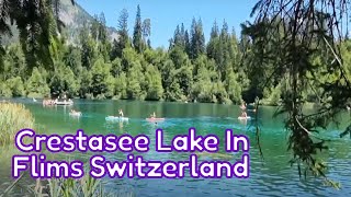 CrestaseeBeautiful Lake In Flims Switzerland [upl. by Nnylimaj]