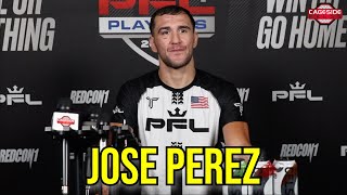 Jose Perez Ecstatic Following Big Show Moment in DC  PFL Playoffs DC [upl. by Howzell627]