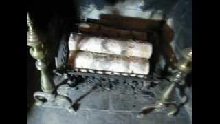 How to open fireplace chimney damper or flue [upl. by Greysun663]