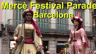 Barcelona Merce Festival opening Parade [upl. by Rosalind]