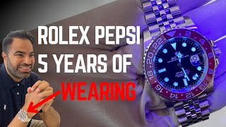 Rolex GMTMaster II quotPepsiquot Review 5 Years Later  Is It Still Worth It [upl. by Solraced]