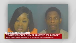 Tennessee police officer arrested for strongarm robbery in Mississippi [upl. by Seldan579]