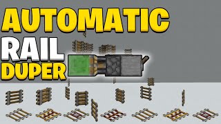 The Best Rail Duplication for Minecraft 1201 [upl. by Antonie]