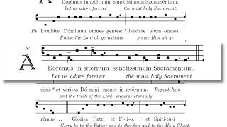 Adoremus in Aeternum  responsaryish hymn for the end of Benediction of the Blessed Sacrament [upl. by Snowber451]