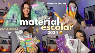 MATERIAL ESCOLAR 2024 completo 🇧🇷✨ [upl. by Camellia]