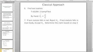 Elementary Statistics Inference about Two Population Standard Deviations [upl. by Marielle]