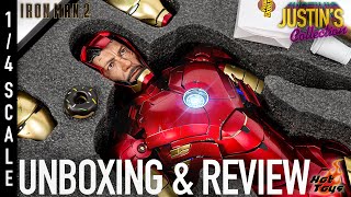 Hot Toys Iron Man Mark 4 with Gantry 14 Scale Figure Unboxing amp Review [upl. by Nyrrek104]