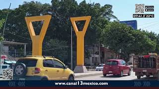 Puente peatonal de colonia Penipak sobre libramiento sur poniente lleva 50 de avance  NOTITRECE [upl. by Aylsworth]