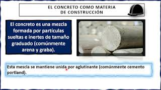 ¿Qué es el Concreto Aglutinantes y Partículas  El Concreto como Material de Construcción [upl. by Yrolg]