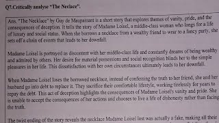 The Necklace by Guy de Maupassant analysis [upl. by Ronym]