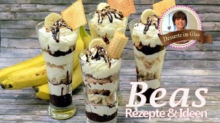 Bananensplit Dessert  Banana Split Art [upl. by Elamor790]