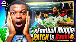 THE eFOOTBALL PES MOBILE PATCH IS FINALLY BACK 🔥 [upl. by Eninnaej]