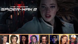 Reactors Reacting to GWEN STACY FALLING  The Amazing SpiderMan 2 2014 [upl. by Charters]