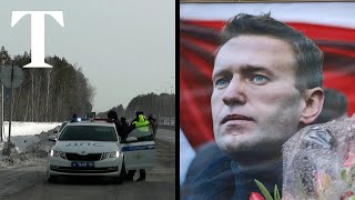 Police in Yekaterinburg prevent people from laying flowers in memory of Navalny [upl. by Gastineau]