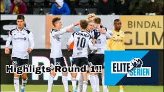 Eliteserien Round 1 Highligths🇳🇴⚽️ [upl. by Ahsirtap]