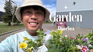 🌸 GARDEN DIARIES plants haul annuals  Randy and Michael [upl. by Annaili]