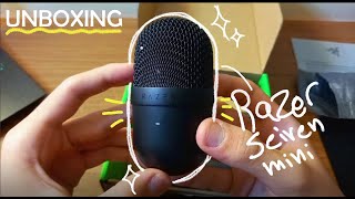 Unboxing black Razer Seiren Mini and review MIC TEST [upl. by Rusell]