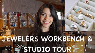 Jewelers Studio amp Workbench Tour  At Home Jewelry Studio Set Up [upl. by Ansley]