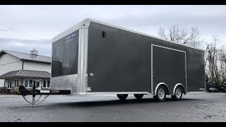 Sure Trac 85x24 Racing Pro Enclosed Car Hauler Trailer 9900 STBNRP10224TA100 [upl. by Ariadne]